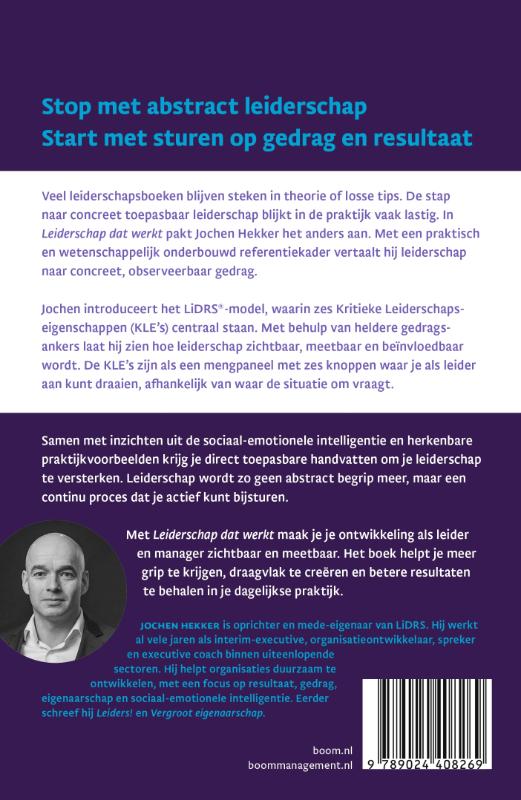 Achterkant van Leiderschap dat werkt