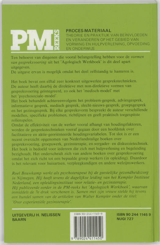 Achterkant van Gespreksvormen