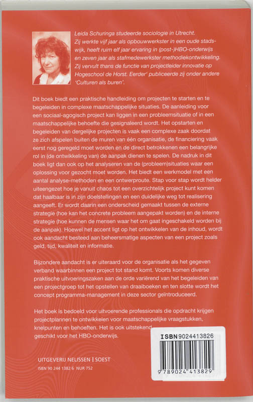 Achterkant van Sociaal agogische projecten