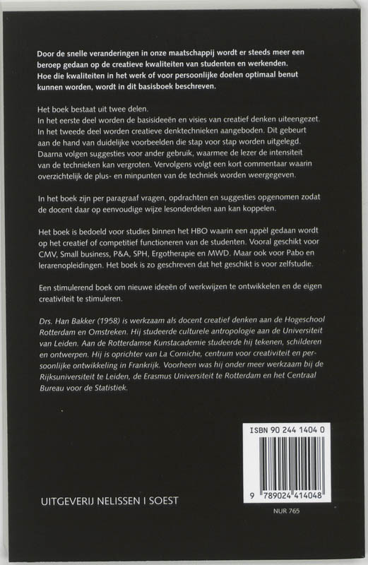 Achterkant van Creatief denken