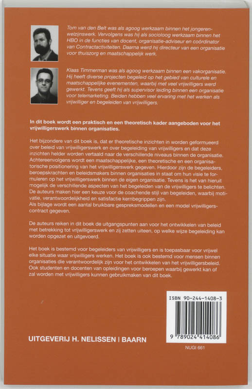 Achterkant van Vrijwilligerswerk