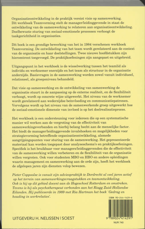 Achterkant van Teamvorming