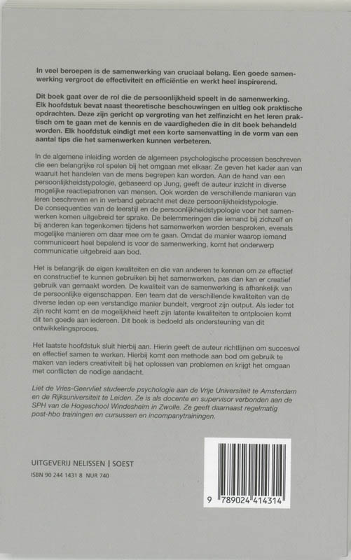 Achterkant van Samen werken
