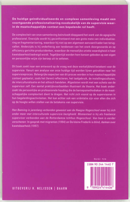 Achterkant van Supervisie in postmodern perspectief
