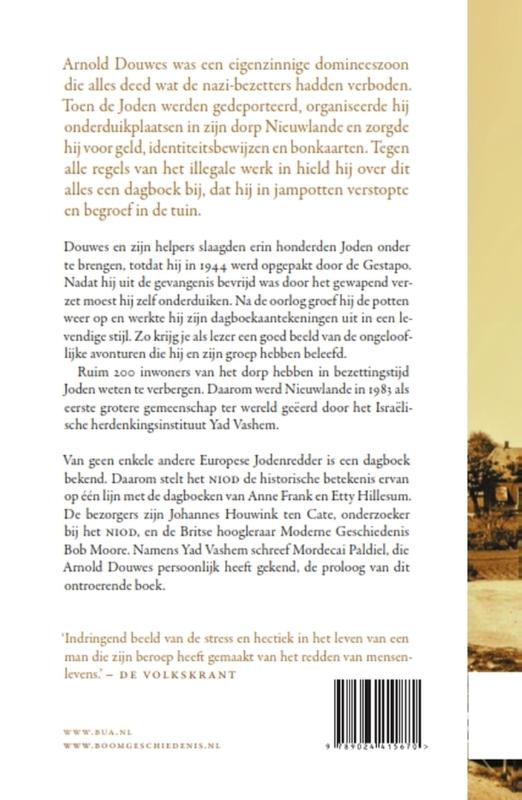 Achterkant van Het geheime dagboek van Arnold Douwes, Jodenredder