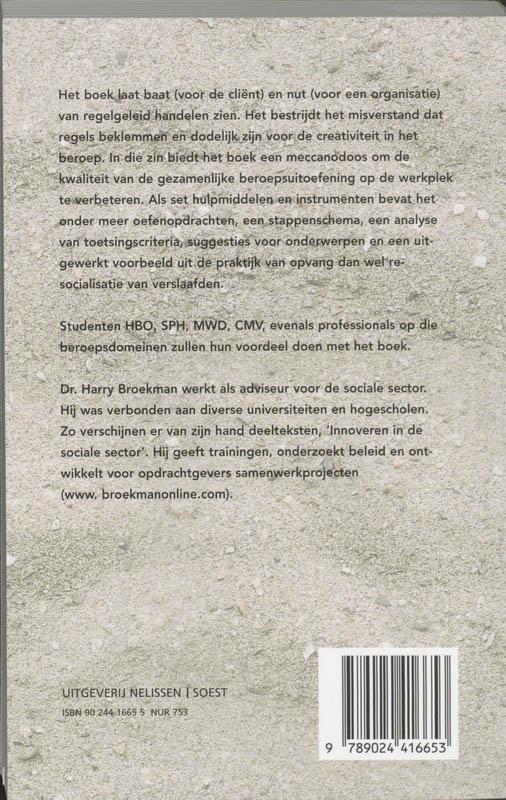 Achterkant van Grondregels voor het agogisch denken