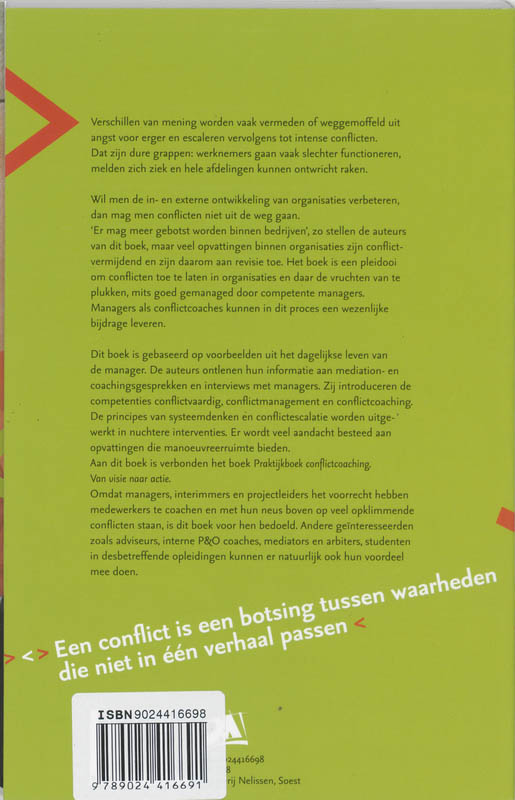 Achterkant van Conflictcoaching