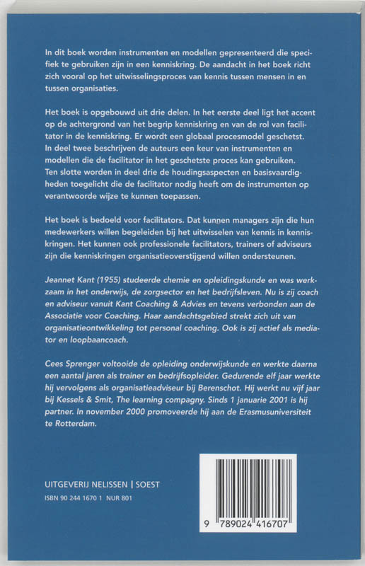 Achterkant van Faciliteren van kenniskringen