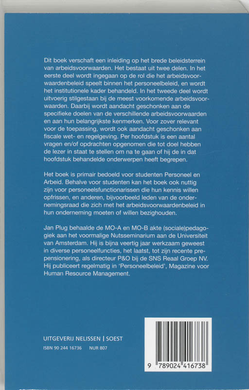 Achterkant van Arbeidsvoorwaarden