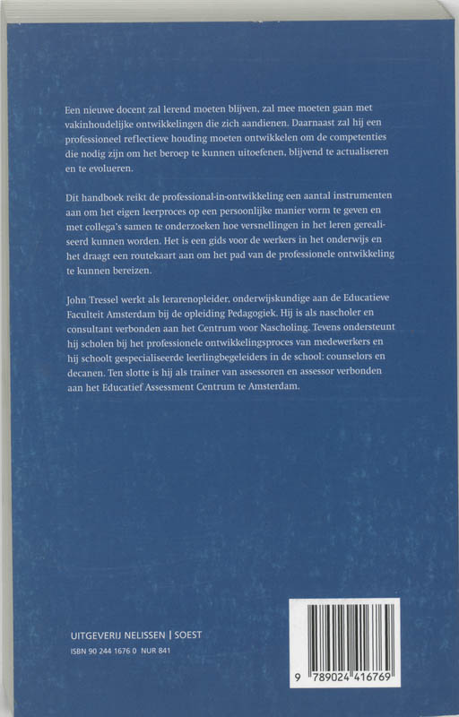 Achterkant van Handboek voor de lerende docent