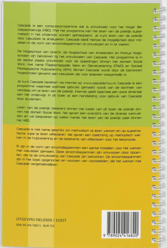 Achterkant van Leren van casuistiek