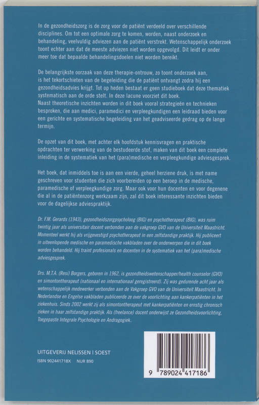 Achterkant van Health Counseling