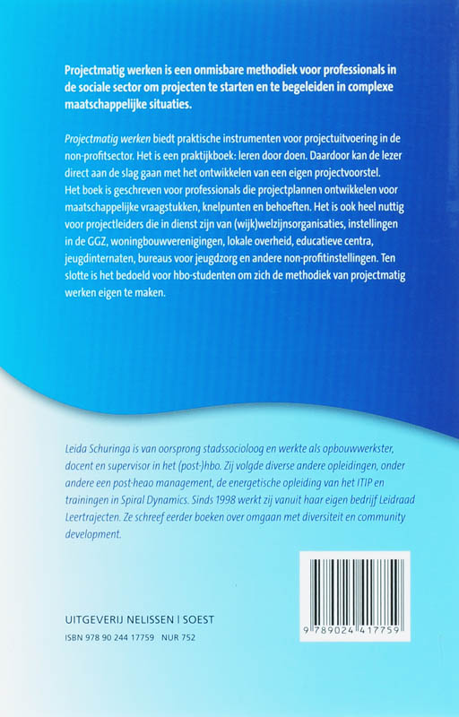 Achterkant van Projectmatig werken