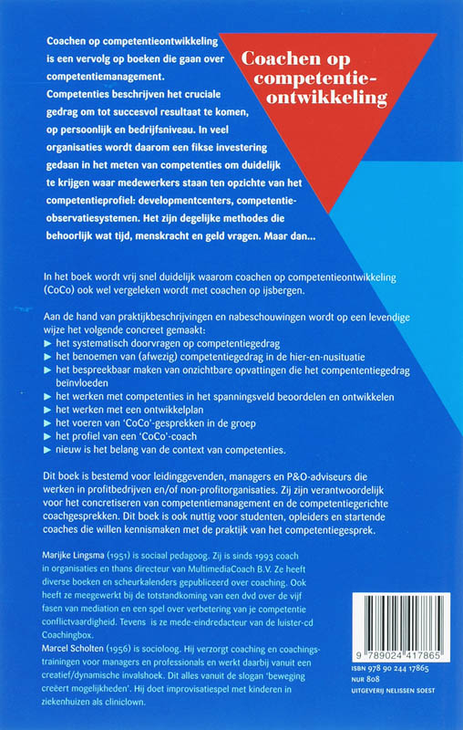 Achterkant van Coachen op competentieontwikkeling