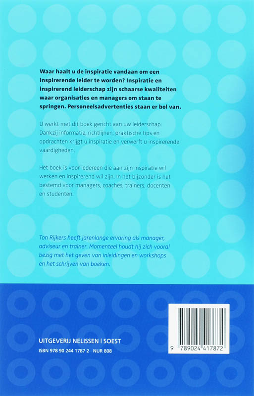 Achterkant van Inspirerend leiding geven begint bij jezelf