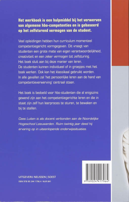 Achterkant van Generieke HBO-competenties verwerven