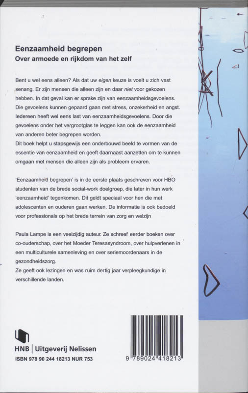 Achterkant van Eenzaamheid begrepen
