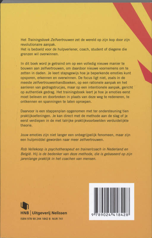 Achterkant van Trainingsboek zelfvertrouwen