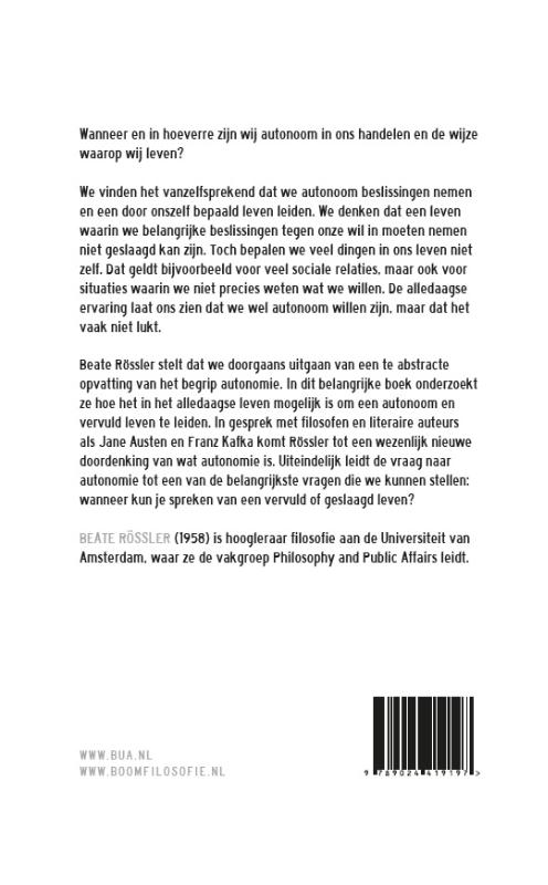 Achterkant van Autonomie