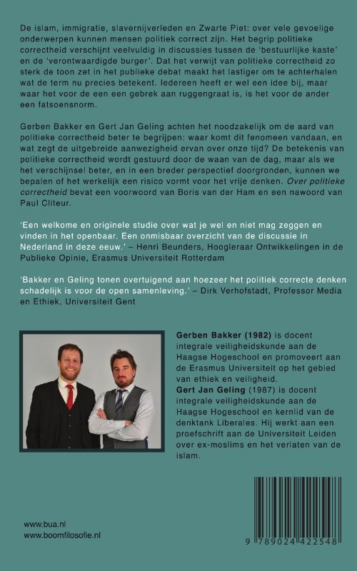 Achterkant van Over politieke correctheid