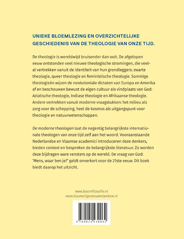 Achterkant van De moderne theologen