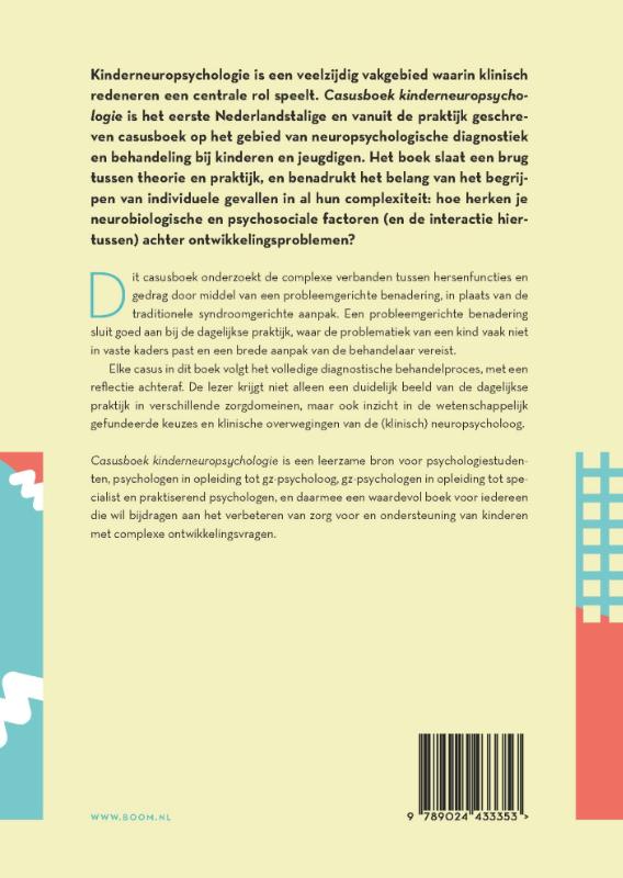 Achterkant van Casusboek kinderneuropsychologie