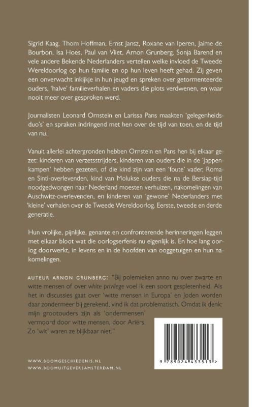 Achterkant van Oorlogsgesprekken