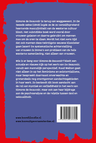 Achterkant van Wie is er bang voor Simone de Beauvoir?