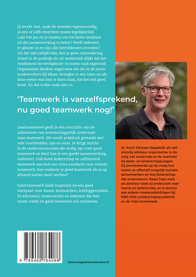 Achterkant van Goed teamwerk