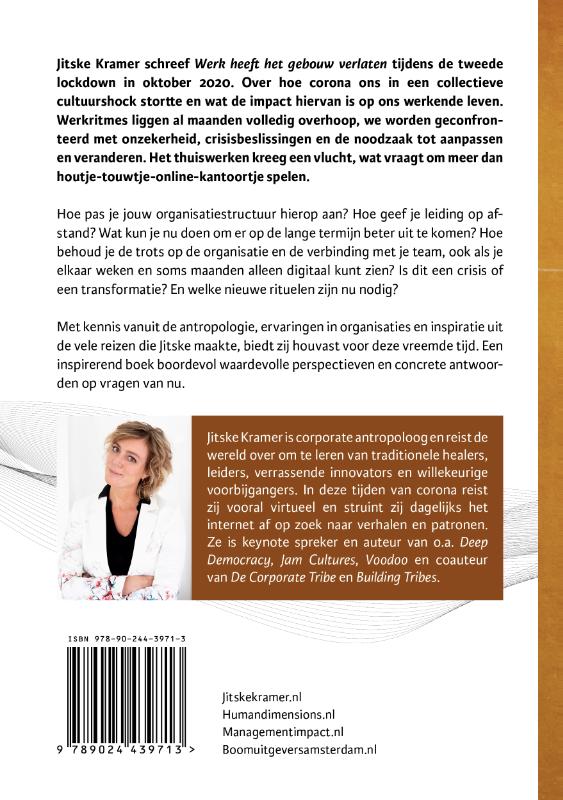 Achterkant van Werk heeft het gebouw verlaten