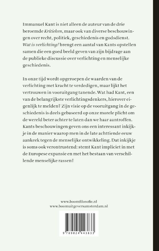 Achterkant van Wat is Verlichting?