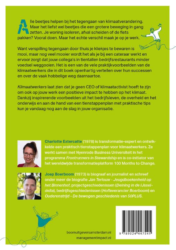 Achterkant van Klimaatwerkers