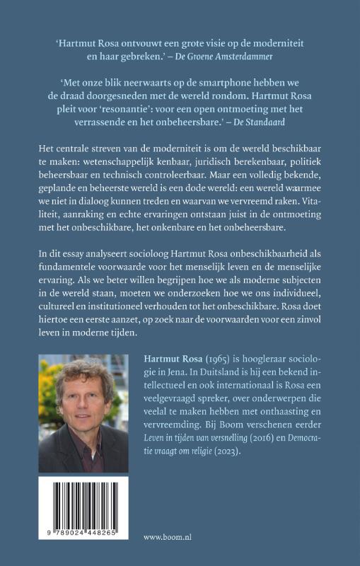 Achterkant van Onbeschikbaarheid