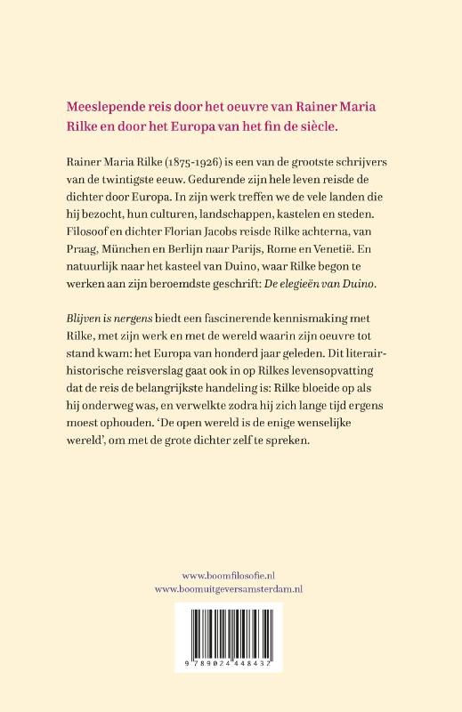 Achterkant van Blijven is nergens