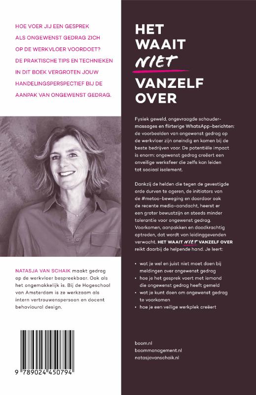 Achterkant van Het waait niet vanzelf over