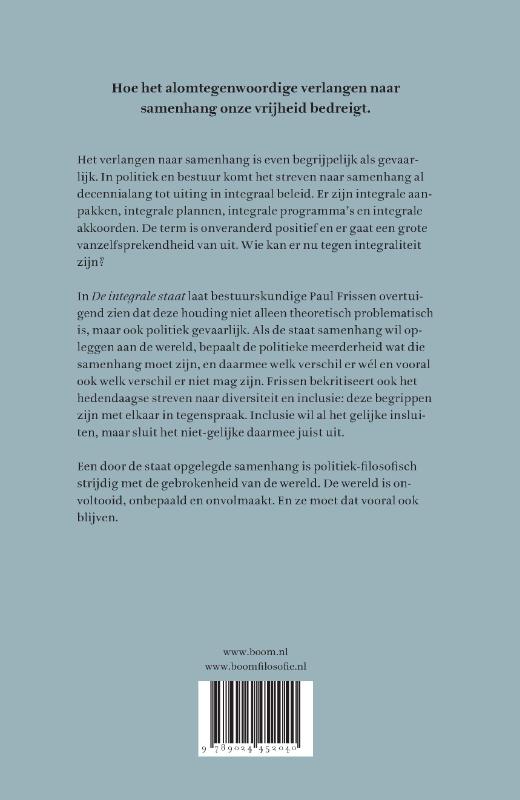 Achterkant van De integrale staat