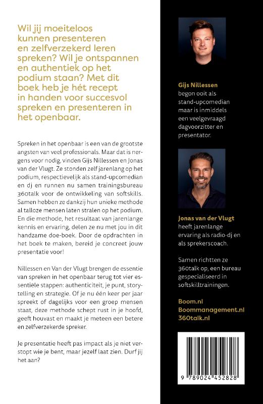 Achterkant van Zelfverzekerd spreken