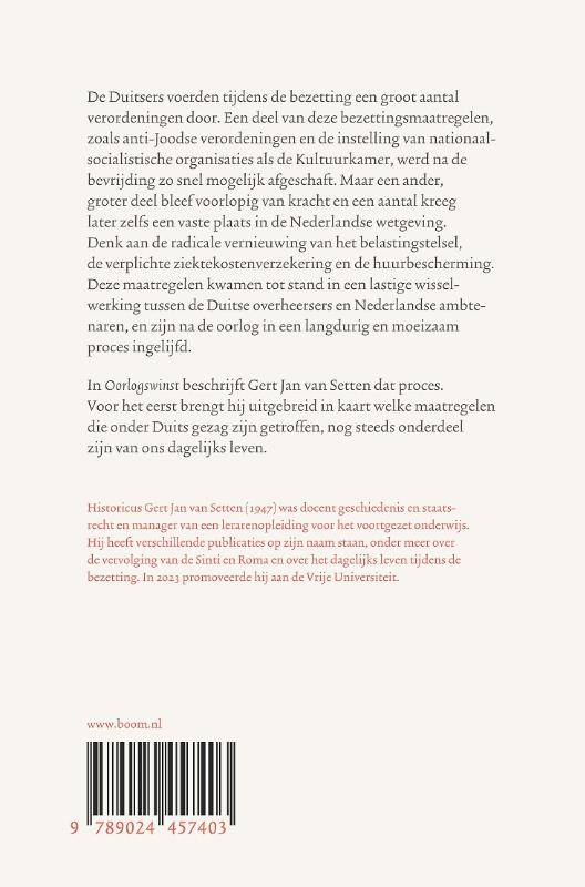 Achterkant van Oorlogswinst