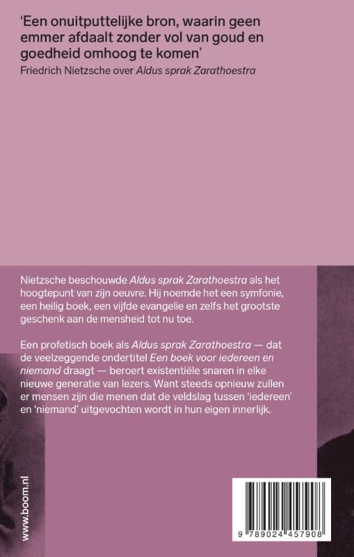 Achterkant van Aldus sprak Zarathoestra