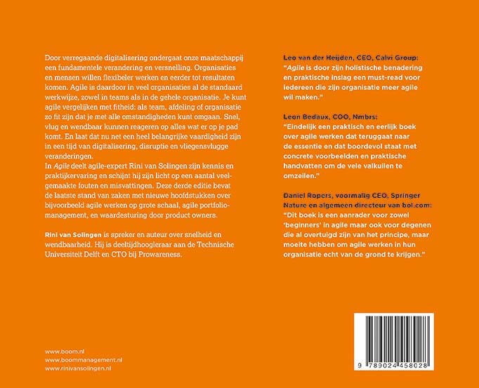 Achterkant van Agile