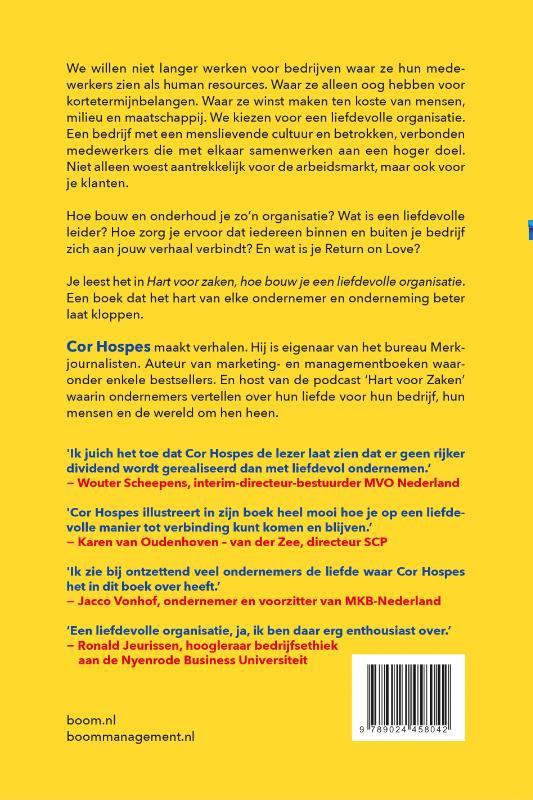 Achterkant van Hart voor zaken
