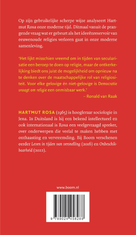 Achterkant van Democratie vraagt om religie