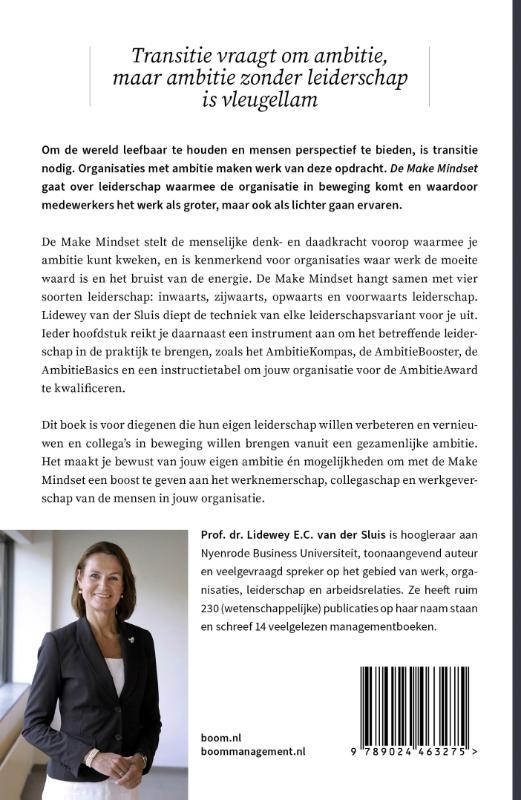 Achterkant van De Make Mindset