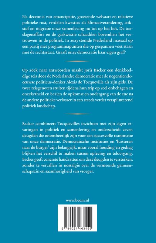 Achterkant van Over de democratie in Nederland