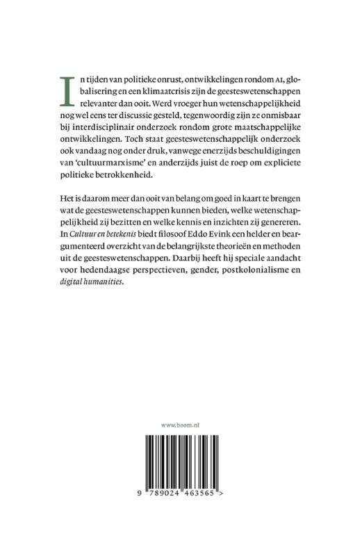 Achterkant van Cultuur en betekenis