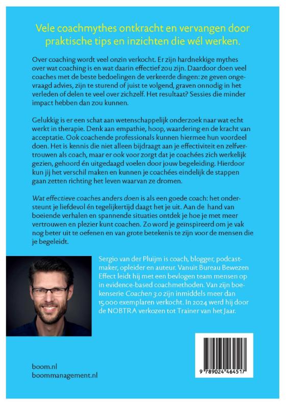 Achterkant van Wat effectieve coaches anders doen