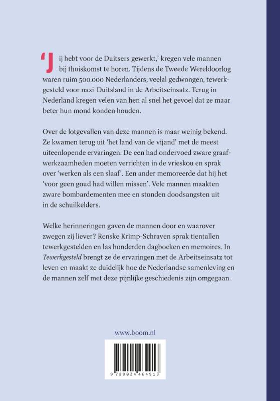 Achterkant van Tewerkgesteld