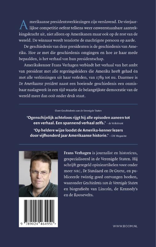 Achterkant van De Amerikaanse president