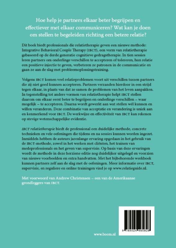 Achterkant van IBCT relatietherapie