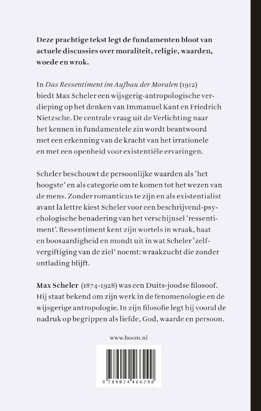 Achterkant van Het ressentiment in de moraal
